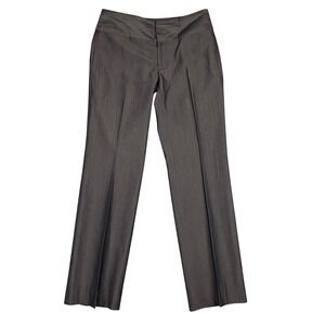 Banana Republic Wool Blend Dress Pants Women's Size 6 Charcoal Gray Flat‎ Front